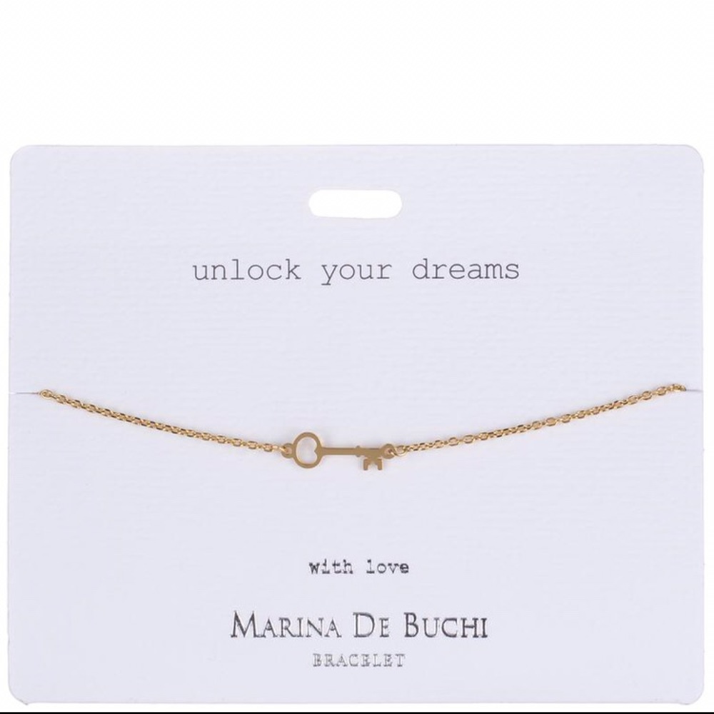 Unlock Your Dreams Gold Bracelet